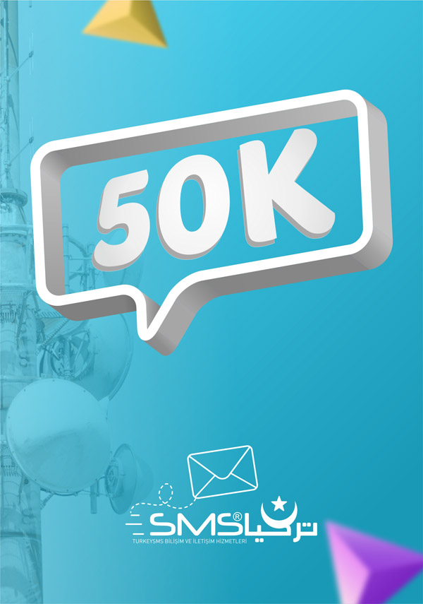 50000 SMS paketinin Türkiye içi fiyatı 